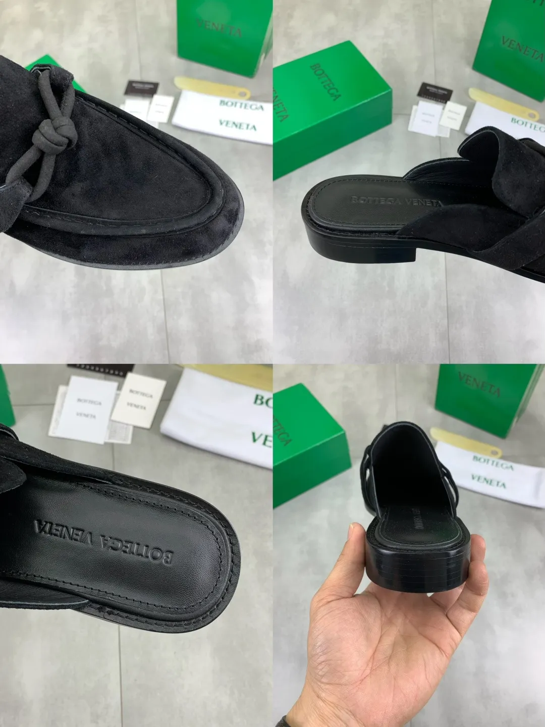 Men's shoes 💰P800 [New model] (genuine leather outsole) water-dyed cow lining 💰High-quality business couple half-slip leather shoes 💎💎💎 BOTTEGA VENETA official website synchronizes the latest top version of BV in the market, accepts material comparison, shoe type comparison, process comparison, practical and textured, versatile and suitable for any occasion, the more you look at it, the more flavorful it becomes. Purely hand-knitted craftsmanship - Upper material, calfskin imported from Italy 🇮🇹 - High-quality water-dyed cowhide lining - Original private model customized leather outsole -Size: Female 35-39 (40 ordered) Male 39-44 (38 45 can be customized) Color: Multiple colors available
